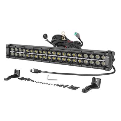 China 6063 Aluminum Housing With White DRL Straight 20 Inch 120W Auxiliary Offroad Led Light Bar for sale