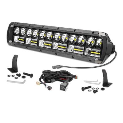 China LED Light Bar Auxiliary Kit 108W Aluminum 16 Inch Straight Row Dual Gallery Led Bar With Auto Wire Harness for sale