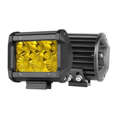 China 3000K Amber Yellow Light 24 watt 3.5 inch motorcycle pickup combo car led to work 3.8 inch lightweight for sale