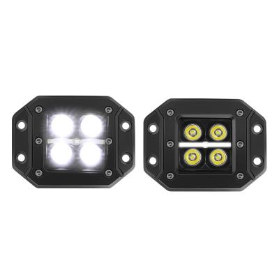 China Flush Mount 20W Super Bright 6500K Tractor Led Pod Lights With White DRL 4 Inch for sale