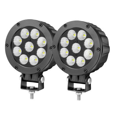 China 2PCS 4.7 Volt Automotive Mini Driving Light 90W Round 12 Inch Base Mount Led Work Light 4.7 Inch for sale