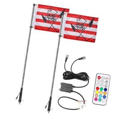 China More Breaking On Utv Antenna Dune Whip Base 2 Inch 5Ft Pieces 57 Lit Led Whip for sale