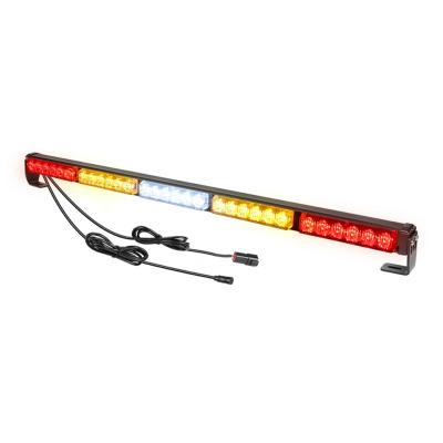 China Flash Strobe Long Light Bar With Brake Reverse Turn Signal Light 30 Inch Flood Beam Single Row Safety LED Outdoor Strobe Warning Light for sale