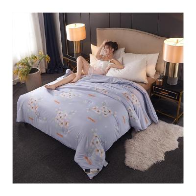 China Tencel tussah super soft hand feeling new style soft wholesale silk filled comforter sets bedding silk comforter for sale