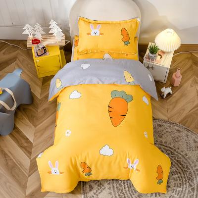 China 100% Luxury Soft Touch Bed Linen Quilt Cover Set Kids Cotton Sheet Bedroom Bedding Set Wholesale Nondisposable for sale