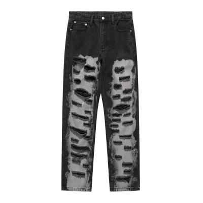 China Hot Selling Spandex/Cotton Summer Broken Yellowstone Stretch Distressed High Street Style Hip Hop Tight Jeans for sale