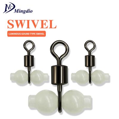 China 3 Way Bright Beads T-shape Cross Line Rolling Swivels High Quality Bright Rolling Swivels Sea Squash Shape Fishing Accessories Hook Connector Stainless Steel+plastic 10pcs/bag 1000 for sale