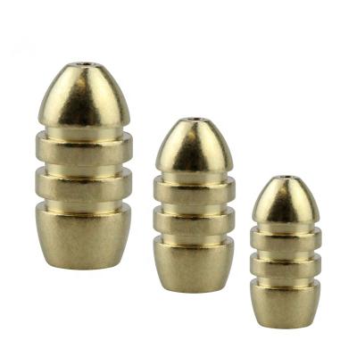 China MINGDO BRASS Fishing Tackle Screw Net Copper Sinker Weight 1.5g 3.5g 5g 7g 10g for sale