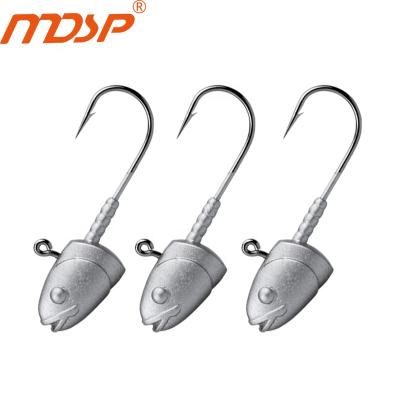 China MDSP Metal Lure Lead Hook Jig Head Hook Fishing Lures Fish Shaped Tackle 4g ​​7g 10g 12g 15g 20g Lead for sale