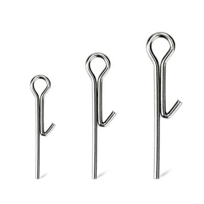 China High Quality Stainless Steel Fishing Tackle Accessories Centering Fishing Pins Stainless Steel Accetable 1# 2# 3# Mingdio 15KZCZ NC; ZHE Silver for sale