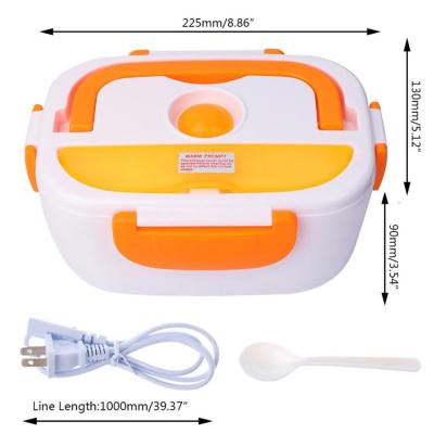 China Car+home 220V High Quality Household 12v Self Portable Tiffin Heater Keep Warm Food Warmer Container Plastic Electric Bowl for sale