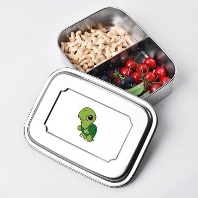 China Freshness Keeping Custom Printed Cute Metal Bento Box For Kids Durable Lunch Storage Box For Kids Eco Food Container Outdoor Packing Box for sale