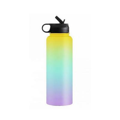 China Latest Stainless Steel Double Tumbler Cup Popular Stainless Steel Rise and Pull Vacuum Insulated Water Bottle Multicolor Straw Lid for sale