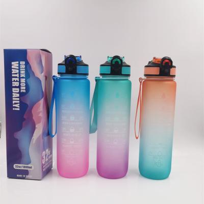 China 32oz Sustainable Customized Cost Effective Wholesale Customized Design Sport And Climbing Customized Water Bottle With Time Marker Gym Bottle for sale