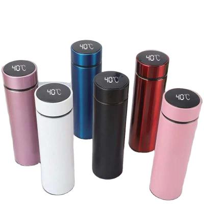 China Thermo Disposable Water Bottle 500ml Gallon Stainless Steel Bottles Custom Metal Insulated Smart With Digital Alarm Double Wall for sale