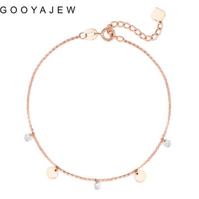 China GOOYAJEW Vintage 18K Gold Bracelets AU750 Adjustable Jewelry 202108 Rose Gold Chain Bracelet Fine Women (About 1g) Really Real for sale