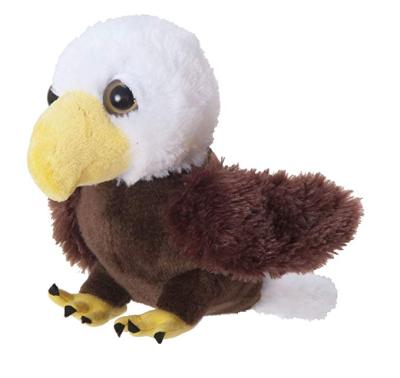 China Mini Stuffed Animal Flying Plush Cute Bald Eagle for sale