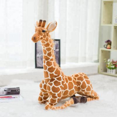 China Gaiant Plush Giraffe Eco-friendly Realistic Plush Giraffe Soft Zoo Toys for sale