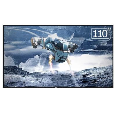 China 2020 Newest Hotel TV Design 110 inch 4K LCD TV Super Smart Large Screen Television (2+16G) with Wall Bracket or Mobile for sale