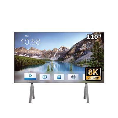 China Hotel TV 110 Inch Smart TV Televisions With Flat Screen LED TV 8K Smart TVs High Resolution Television 8K Android Large Size for sale