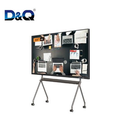 China Cheap Conference DQ Interactive Whiteboard 65 Inch Display White Panel 10 Point Multi Touch LCD LED for sale