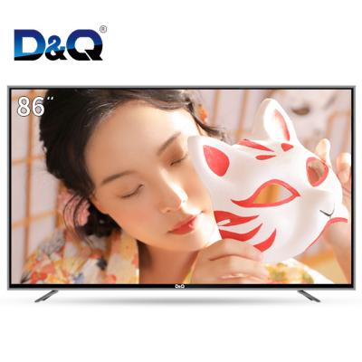 China Mass Product 4K Smart TV Hotel TV D&Q Big Size Screen86 inch TV Explosion Proof Television for sale