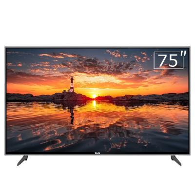 China Hotel TV D&Q 75 inch high definition 4k smart uhd large screen digital televisions led tv tv android tv for sale