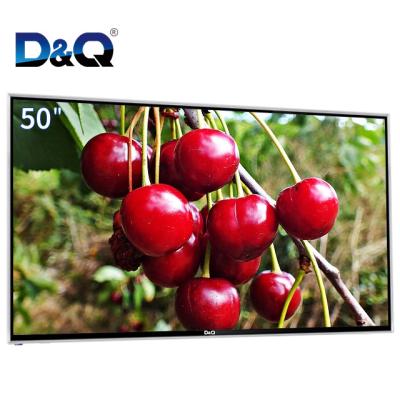 China PORTABLE TV 2 Colors In Explosion Proof Tempered Glass LED/LCD Android 4K Stock 50 Inch HD UHD FHD Smart Television Smart TV for sale