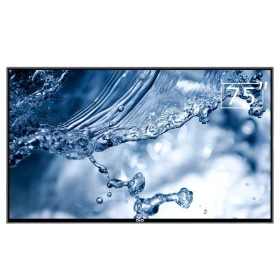 China New China 2021 hotel tv television factory made in china 75 inch tv 4k ultra screen tv 1+8g electronics tv for sale