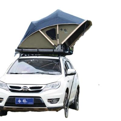 China Soft Top Manual Diagonal Tying Type Quickly Opening Car Roof Top Tent 2 Or 3 People Tent Outdoor Camping Gear for sale