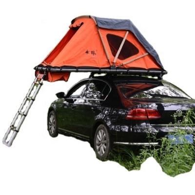 China Extended Type Manual Top Tent 2 People Soft Top Folding Roof Car Tent Outdoor Camping Equipment for sale