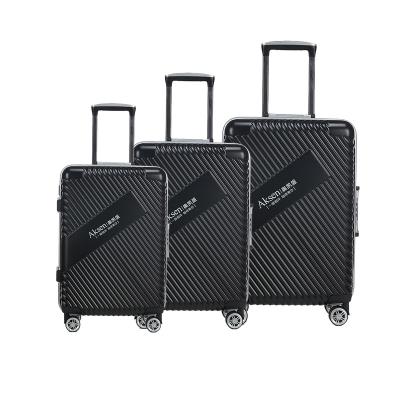 China PC Fashion Design Hard PC TSA Lock Frame Aluminum Suitcases Set 3pcs To Carry On Travel Luggage Sets for sale