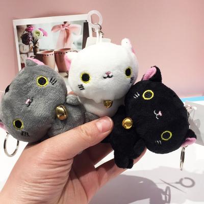 China Factory direct sales plush cat toy plush small bell pendant plush toy factory key chain custom made wholesale custom made high quality for sale