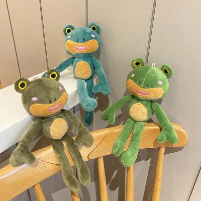 China Wholesale High Quality Custom Long Hands Long Legs Plush Frog Plush Toy Hanging Stuffed Plush Toy Factory Price Factory Price Plush Key Chain for sale