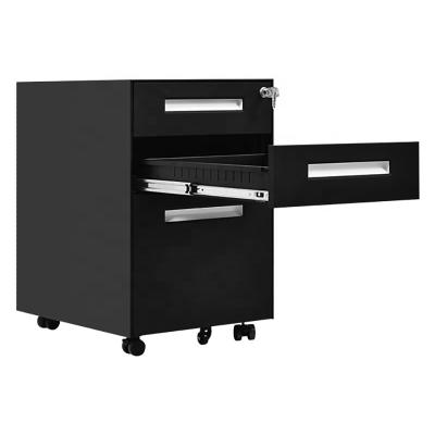 China Adjustable (other) Multifunctional metal cabinet office 3 movable drawers cabinet for sale