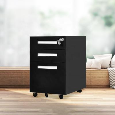 China Adjustable (other) Multifunctional metal cabinet office 3-drawer mobile file cabinet for sale