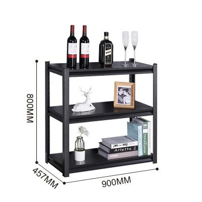 China Modern Fashion Hot Sale Boltless Shelves Black Metal storage rack metal for sale