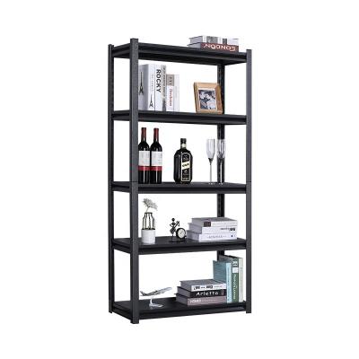 China Modern Fashion Hot Sale Boltless Shelves Black four-layer metal storage bin rack for sale