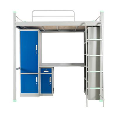 China Adjustable (other) hot sale commercial furniture  student use dormitory bunk bed with cabinet and desk for sale