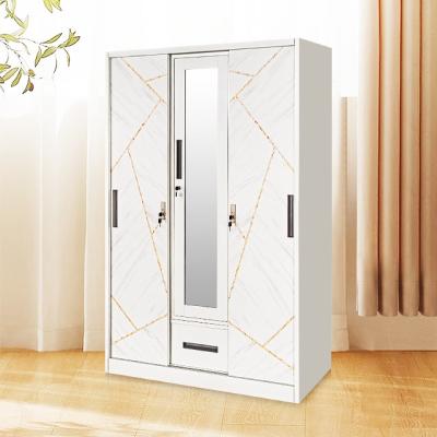 China Adjustable (other) JingLe hot sale products customized Logo cheap 3 door wardrobe for sale