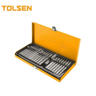 China TOLSEN 20385 Precision 40pcs Plastic Magnetic Tools Screwdriver Bits Set for sale