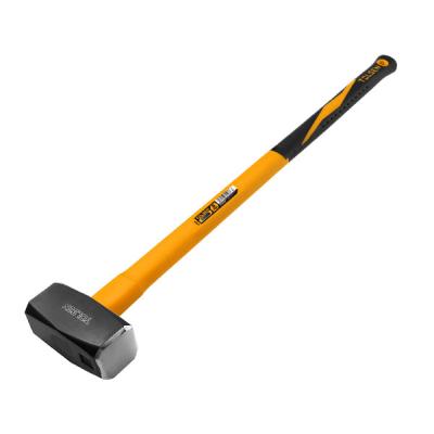 China Hammer TOLSEN 25016 5kgs 880mm Steel Breaker Stoning Hammer With Fiberglass Handle for sale