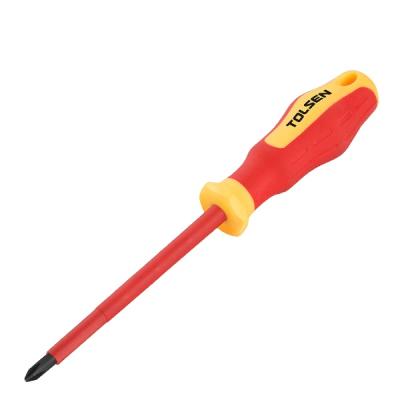 China TOLSEN 38006 VDE Certification Red Screwdriver Plastic Crv 1000v 1pc for sale