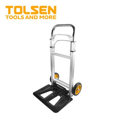 China Aluminum Hand Truck TOLSEN 62602 Platform 4.8kgs Foldable Hand Truck for sale