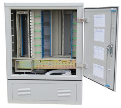 China FTTX Cross Connect Cabinet Fiber Distribution Rack 576 288 144 Fibers FTTH Project Outdoor SMC Telecom Factory Direct for sale