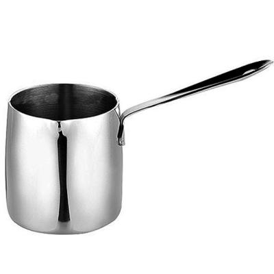 China Mini Gas Cooker Camper Outdoor 304 Stainless Steel Hot Oil Small Pot Fryer Coffee Pot Thickened Milk for sale