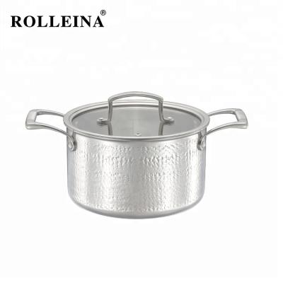 China Best Durable Tri Ply Stainless Steel Pot Sustainable Selling Casserole for sale