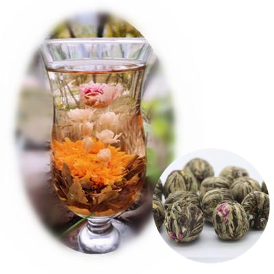 China Free Time Tea Jasmine Chinese Craft Tea Balls Flower Blooming Fragrant Tea for sale