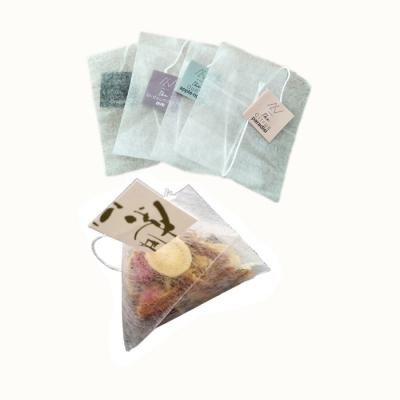 China Corn Biodegradable Strict Fiber Heat Sealing Tea Quality Empty Tea Bag For Sale for sale