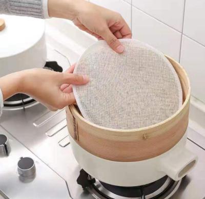 China Kitchen Steam Tools Food Grade Non Stick Cotton Steamer Pad Stored Pure Cloth for sale